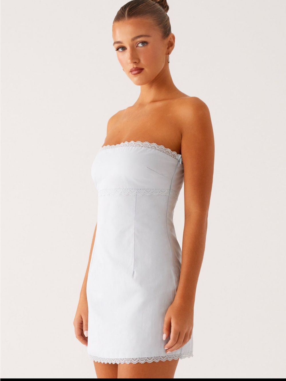 Peppermayo Cali Mini Dress-light blue